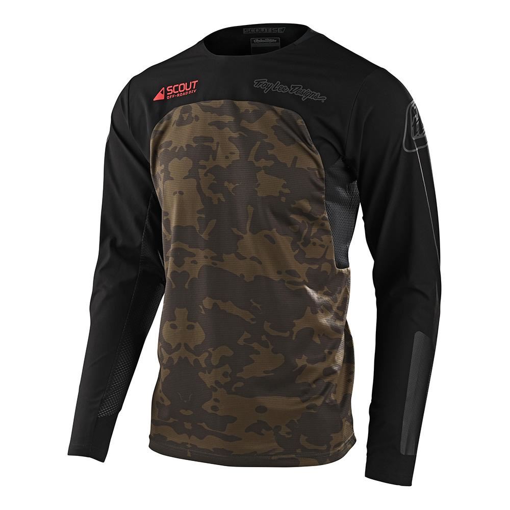 Troy Lee Designs 2024 Scout SE Off-Road Jersey Systems Camo Green